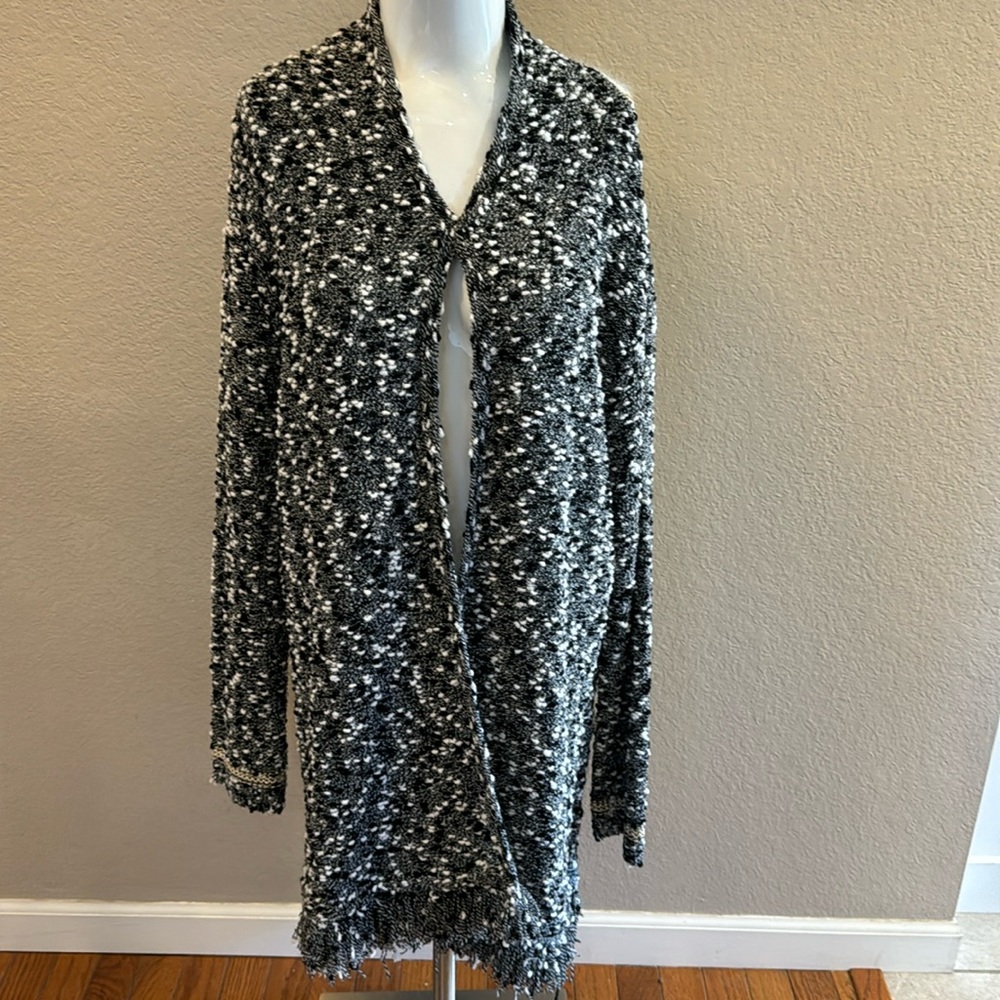Penny, Black sweater cardigan,‎ woman’s size large